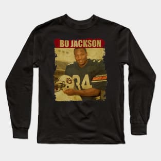 Bo Jackson - NEW RETRO STYLE Long Sleeve T-Shirt